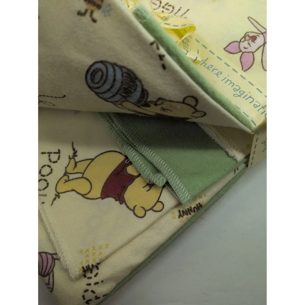 NEW VNTG🍯Disney Winnie The Pooh And Friends Nursery Receiving Baby Blanket Gift